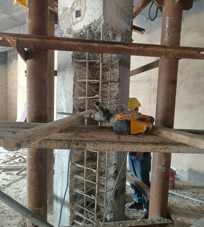 来宾增大截面加固施工工艺流程