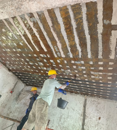 双峰县楼板裂缝碳纤维加固修复补强案例